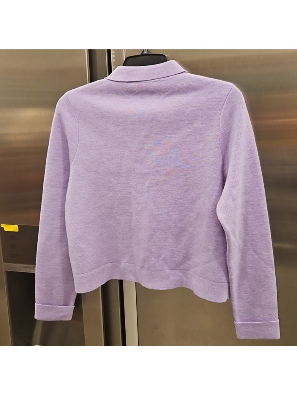 Sézane Lilac Button-Front Knit Jacket - Picture 5 of 15